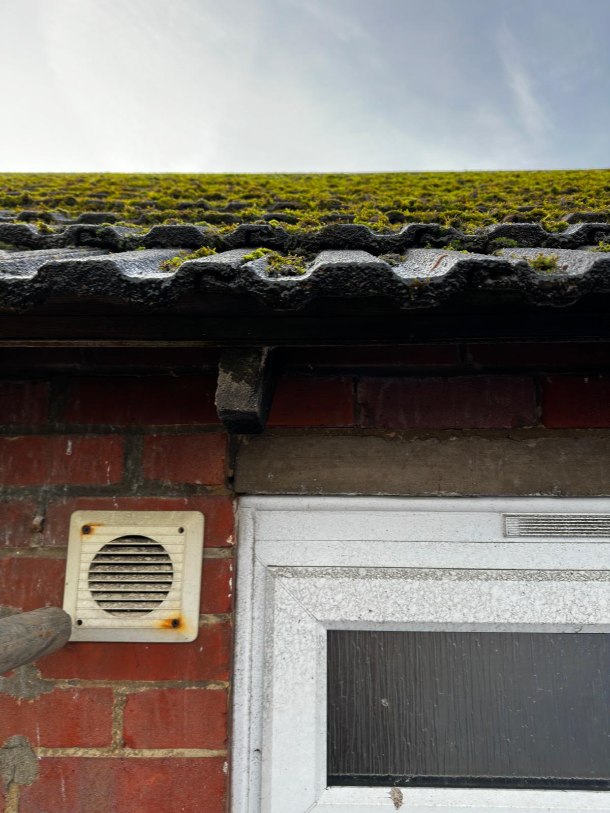 Completed uPVC gutter installation