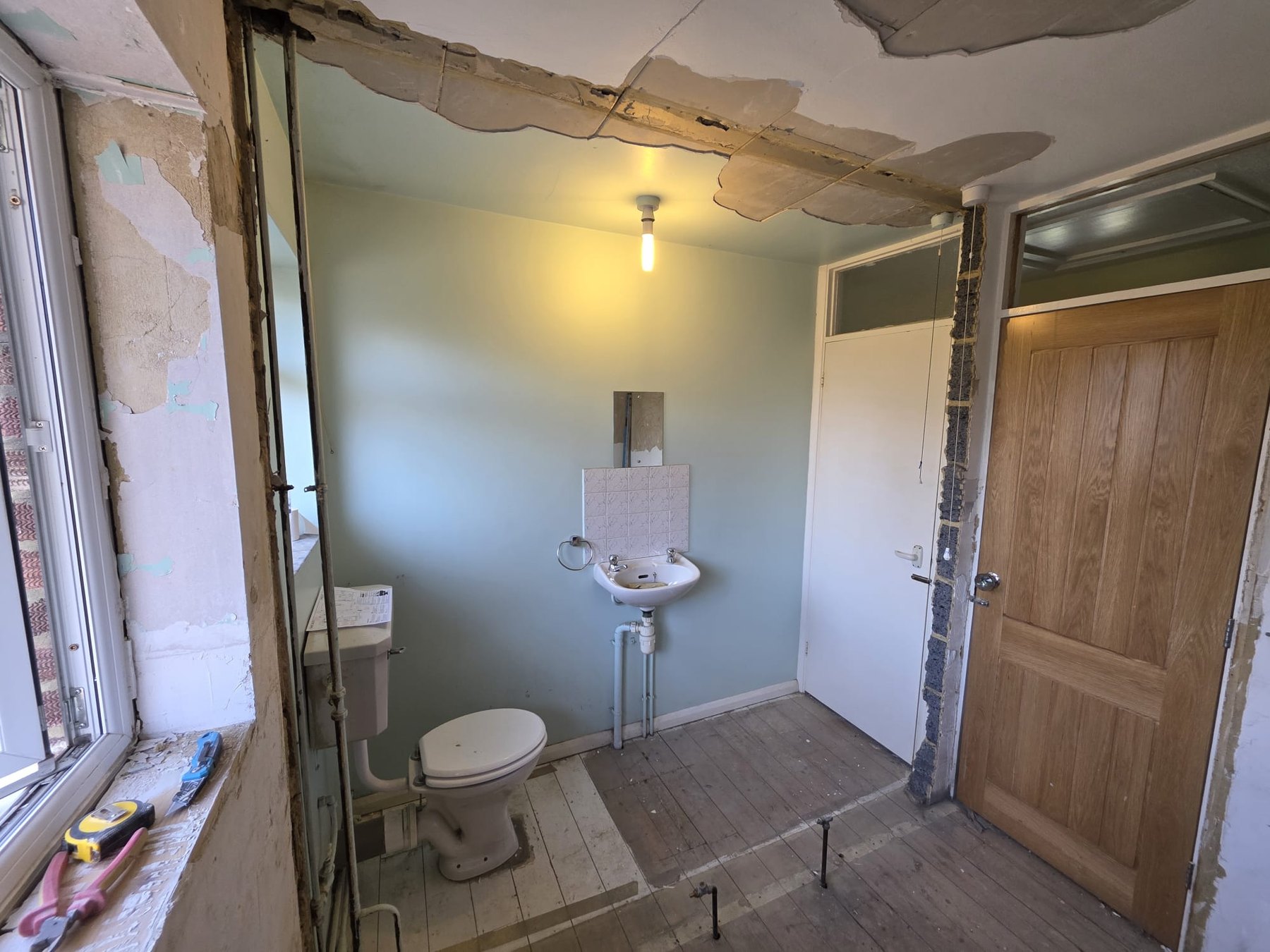 Bathroom refurbishment in progress