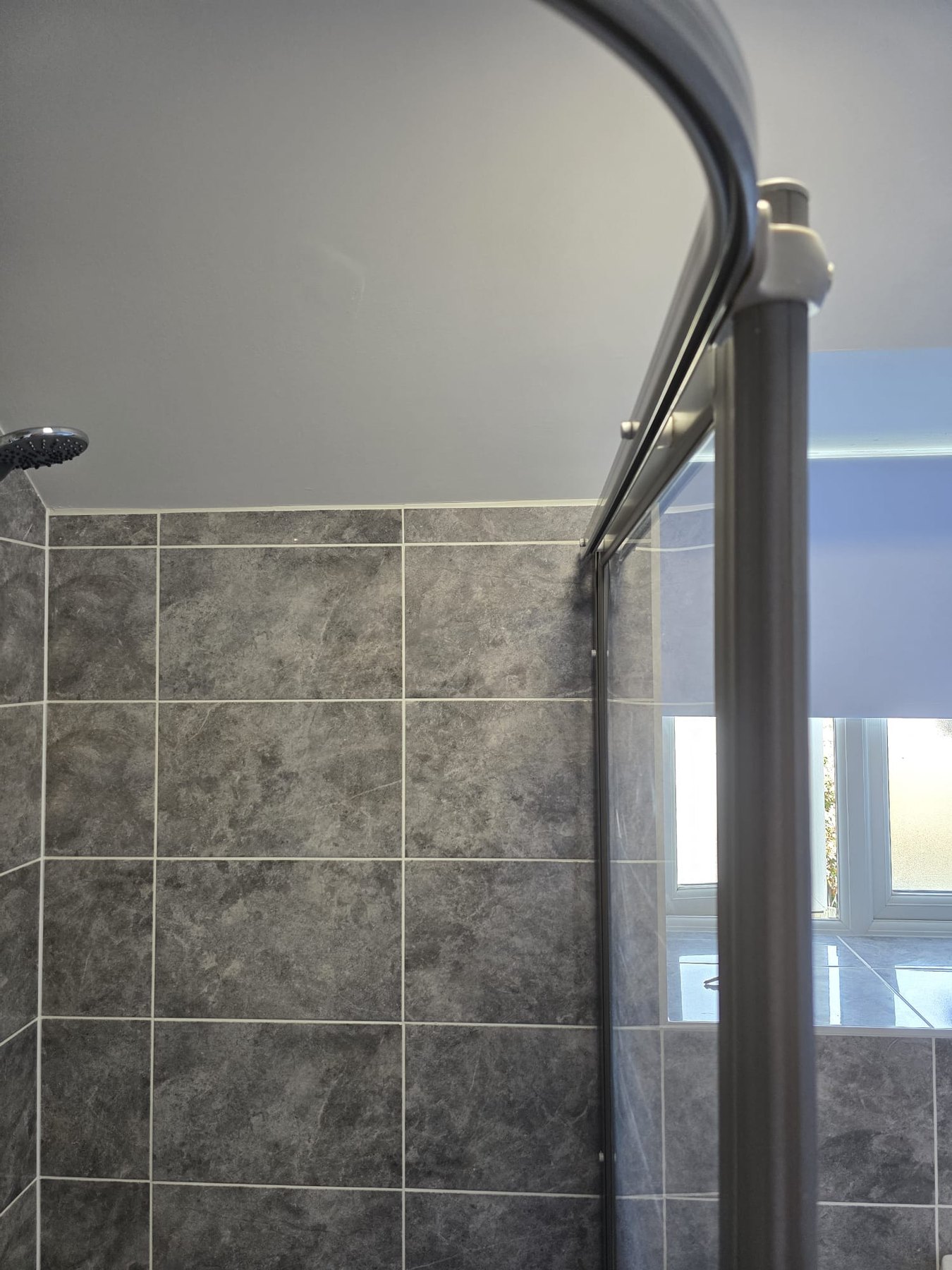 Completed shower enclosure