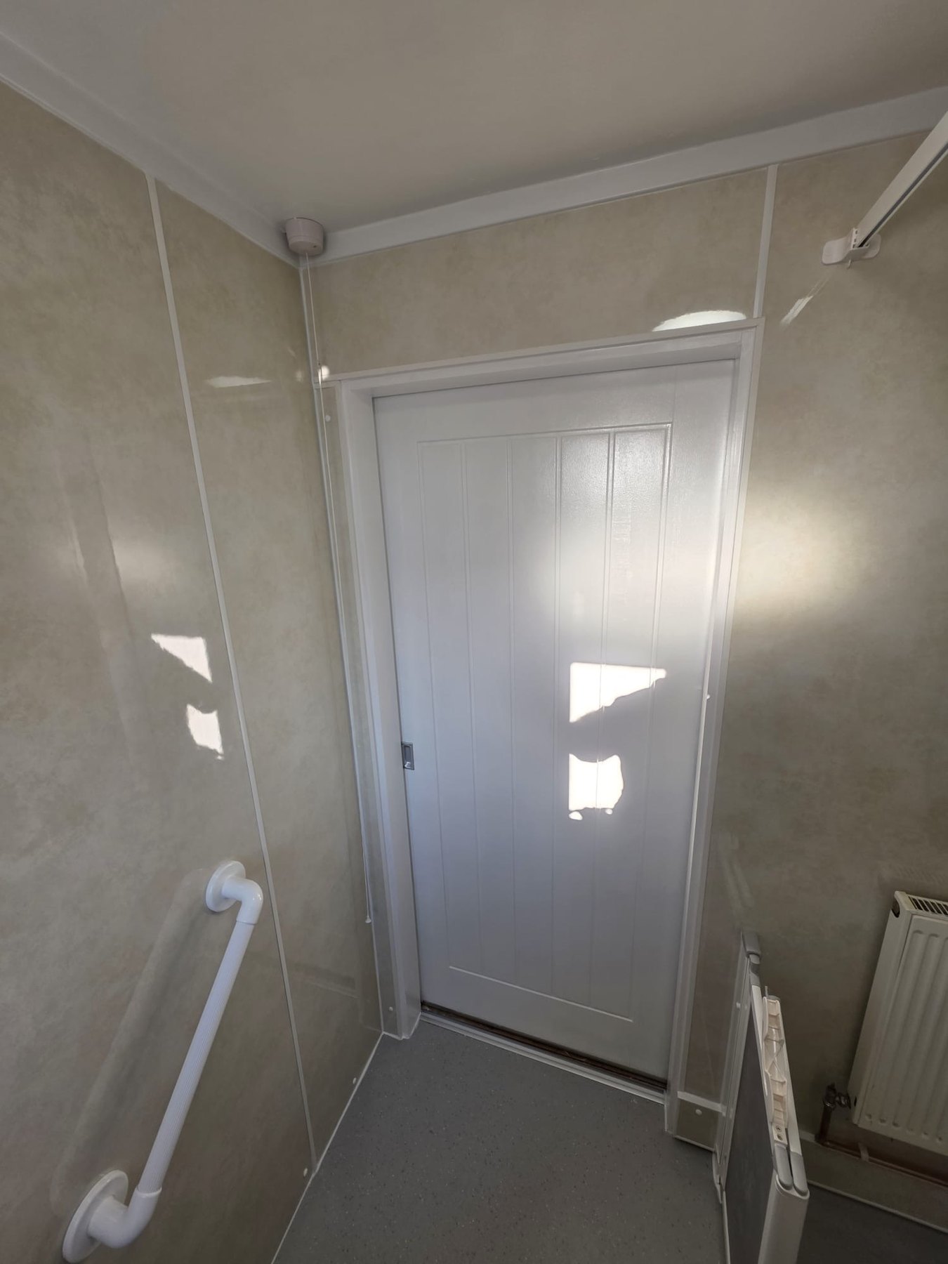 Completed accessible shower room