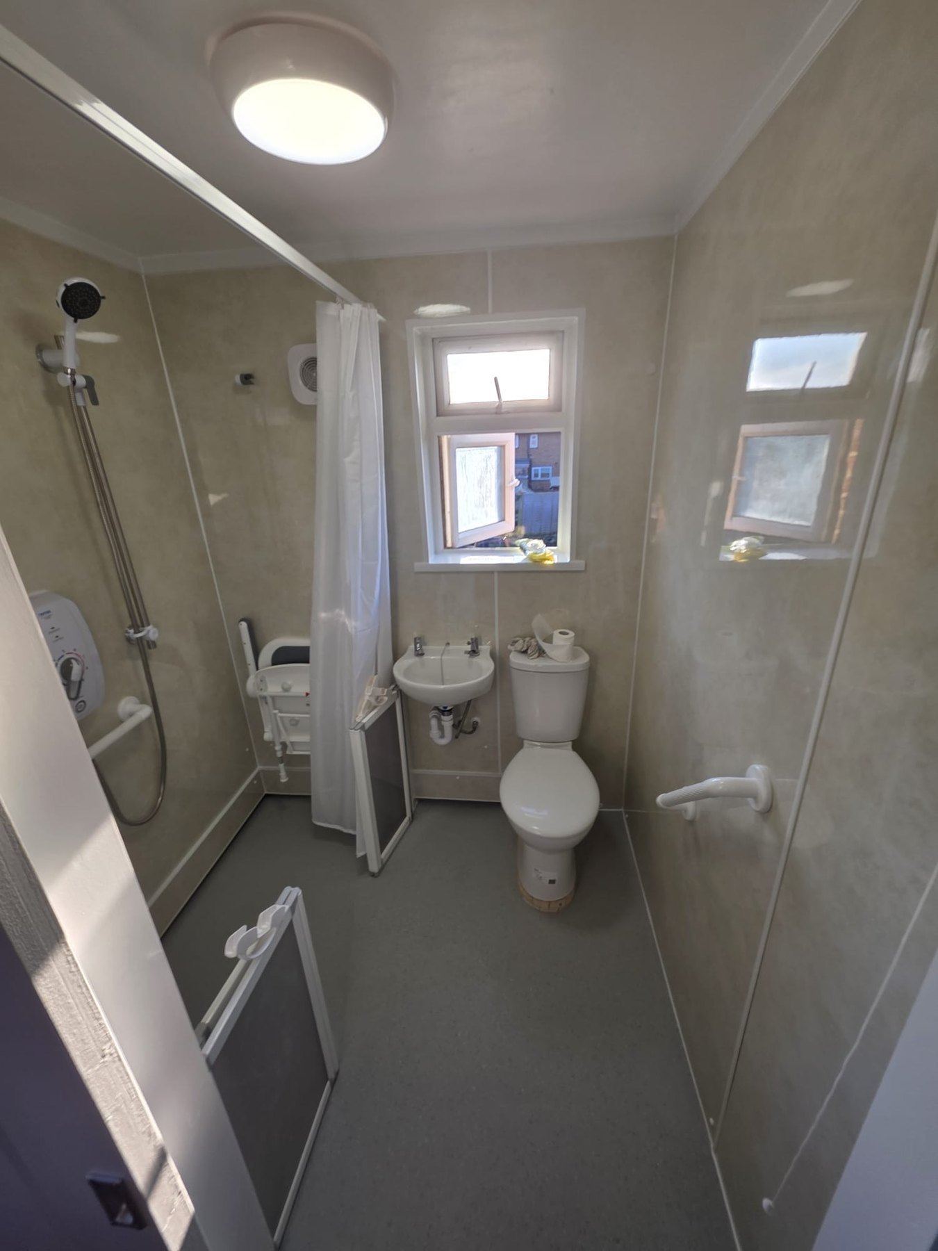 Door alteration during bathroom works